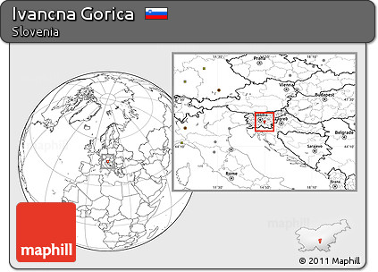 Blank Location Map of Ivancna Gorica