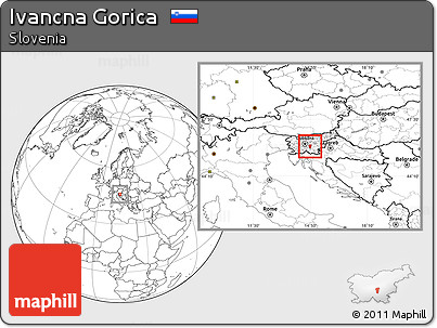 Blank Location Map of Ivancna Gorica
