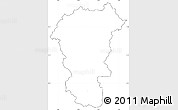 Blank Simple Map of Ivancna Gorica, cropped outside