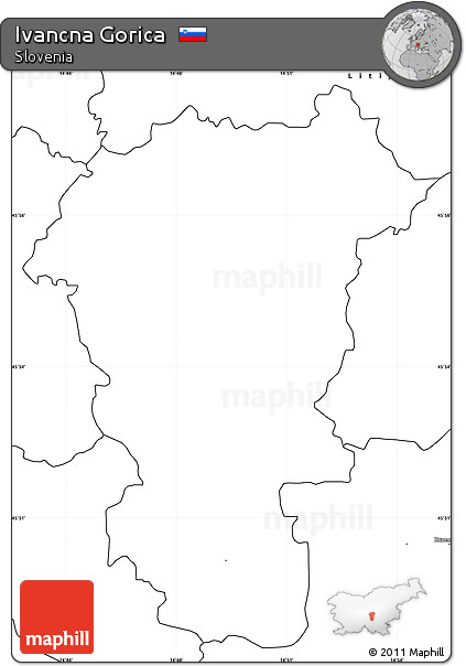 Blank Simple Map of Ivancna Gorica