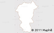 Classic Style Simple Map of Ivancna Gorica, cropped outside