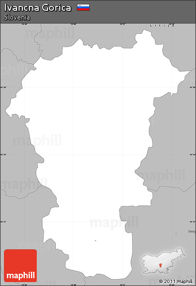 Gray Simple Map of Ivancna Gorica