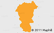 Political Simple Map of Ivancna Gorica, single color outside