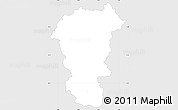 Silver Style Simple Map of Ivancna Gorica, single color outside