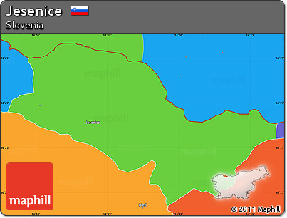 Political Simple Map of Jesenice