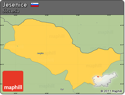 Savanna Style Simple Map of Jesenice
