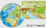Physical Location Map of Jursinci