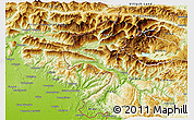 Physical 3D Map of Kobarid