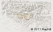 Shaded Relief 3D Map of Kobarid, lighten