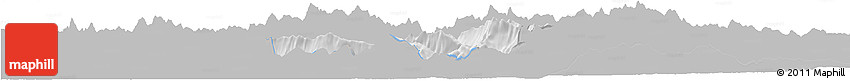 Gray Horizon Map of Kobarid, single color outside
