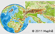 Physical Location Map of Kobarid