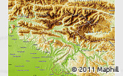 Physical Map of Kobarid