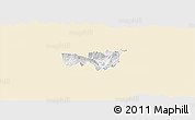 Classic Style Panoramic Map of Kobarid, single color outside