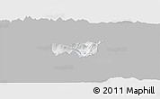 Gray Panoramic Map of Kobarid, single color outside