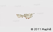 Shaded Relief Panoramic Map of Kobarid, cropped outside