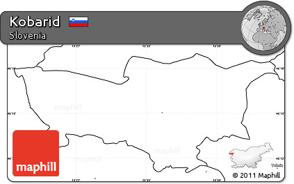 Blank Simple Map of Kobarid