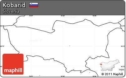 Blank Simple Map of Kobarid
