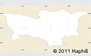 Classic Style Simple Map of Kobarid, single color outside