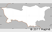 Gray Simple Map of Kobarid