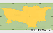 Savanna Style Simple Map of Kobarid, single color outside