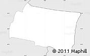 Silver Style Simple Map of Kobilje