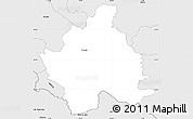 Silver Style Simple Map of Kocevje