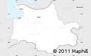 Silver Style Simple Map of Koper