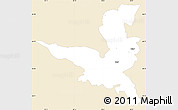 Classic Style Simple Map of Kranj, single color outside