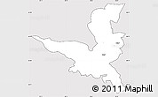 Silver Style Simple Map of Kranj, cropped outside
