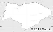 Silver Style Simple Map of Kranjska Gora