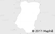 Silver Style Simple Map of Ljubno