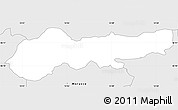 Silver Style Simple Map of Lukovica