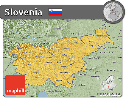 Savanna Style Map of Slovenia