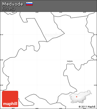 Blank Simple Map of Medvode