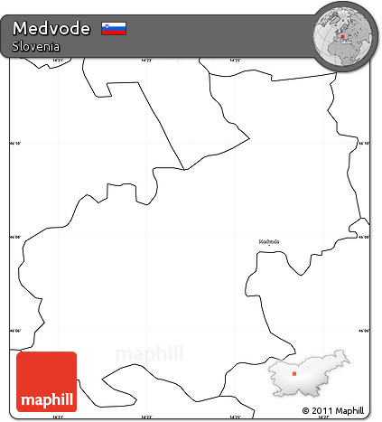 Blank Simple Map of Medvode
