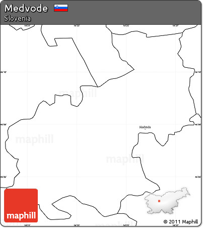 Blank Simple Map of Medvode