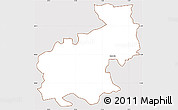 Classic Style Simple Map of Medvode, cropped outside