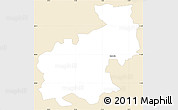 Classic Style Simple Map of Medvode, single color outside