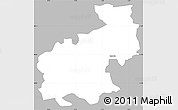 Gray Simple Map of Medvode, single color outside
