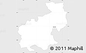 Silver Style Simple Map of Medvode, single color outside