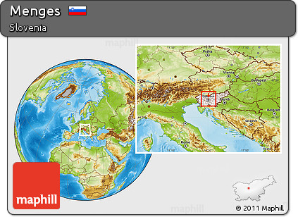 Physical Location Map of Menges, highlighted country