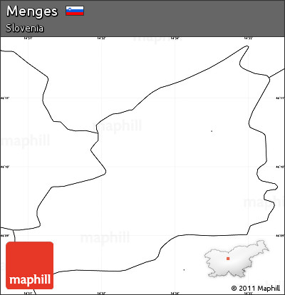 Blank Simple Map of Menges, no labels