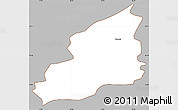 Gray Simple Map of Menges, cropped outside