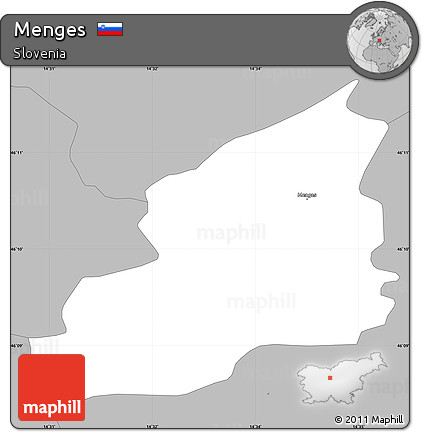 Gray Simple Map of Menges