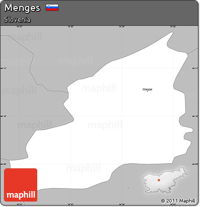 Gray Simple Map of Menges