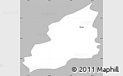 Gray Simple Map of Menges, single color outside