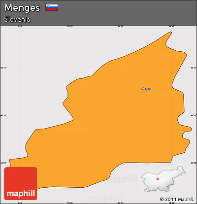 Political Simple Map of Menges, cropped outside