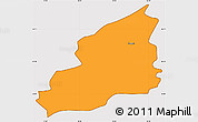 Political Simple Map of Menges, cropped outside