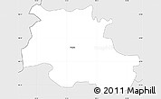 Silver Style Simple Map of Mezica