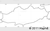 Blank Simple Map of Moravce, no labels